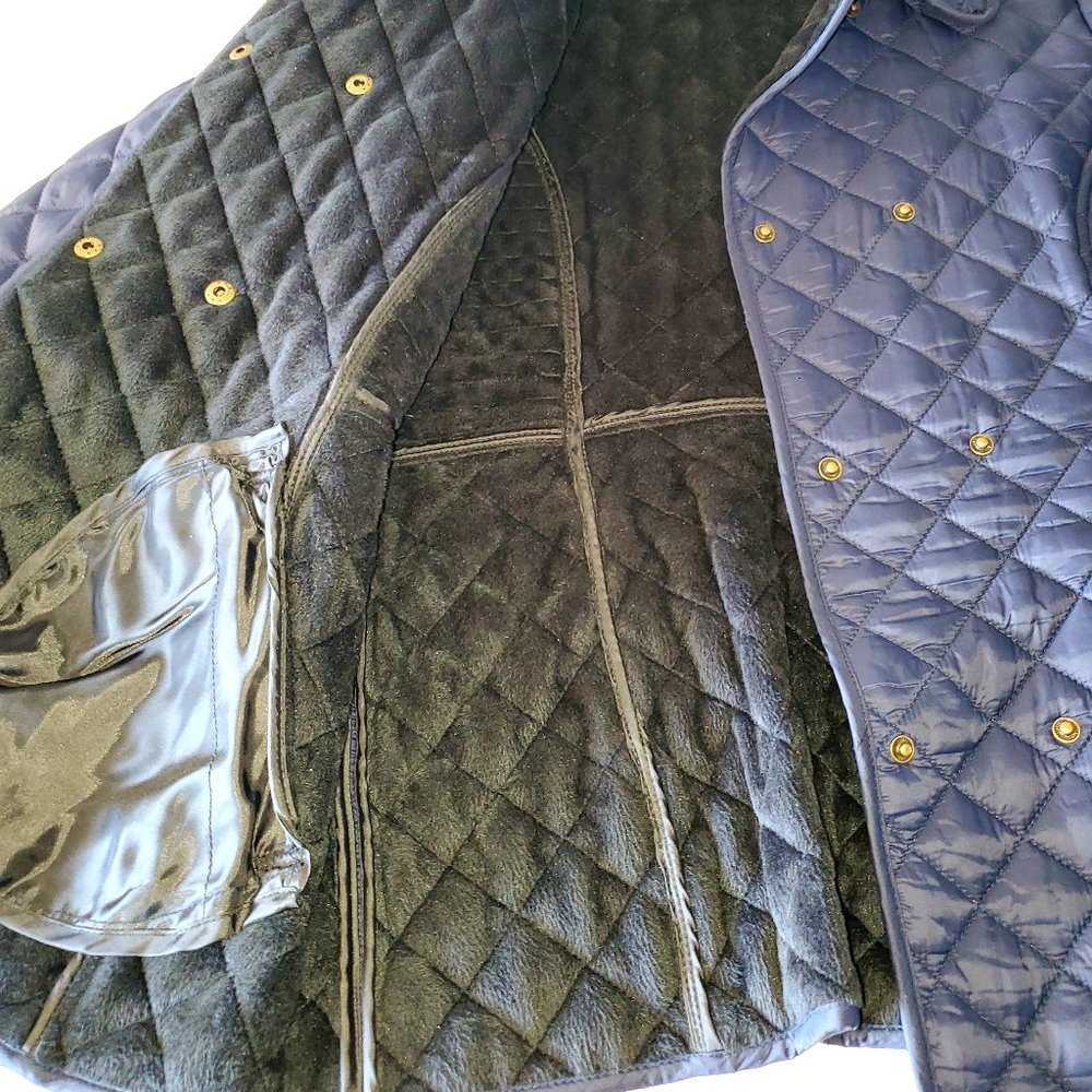 POLO RALPH LAUREN Water Repellant Quilted Jacket. Size M. Color Aviator Navy.